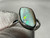 Natural Australian Coober Pedy White Opal In Sterling Silver Ring 12.40 Carat
