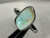 Natural Australian Coober Pedy White Opal In Sterling Silver Ring 12.40 Carat