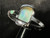 Natural Australian Coober Pedy White Opal In Sterling Silver Ring 12.40 Carat