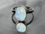 Natural Australian Coober Pedy White Opal In Sterling Silver Ring 10.10 Carat