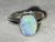 Natural Australian Coober Pedy White Opal In Sterling Silver Ring 10.10 Carat