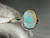 Natural Australian Coober Pedy White Opal In Sterling Silver Ring 10.10 Carat