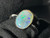Natural Australian Coober Pedy White Opal In Sterling Silver Ring 10.10 Carat