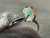 Natural Australian Coober Pedy White Opal In Sterling Silver Ring 8.55 Carat