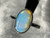 Natural Australian Coober Pedy White Opal In Sterling Silver Ring 12.30 Carat
