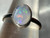Natural Australian Coober Pedy Opal Sterling Silver Ring  9.50 Carat