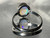 Natural Australian Coober Pedy Opal Sterling Silver Ring  9.50 Carat