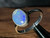 Natural Australian Coober Pedy Opal Sterling Silver Ring  9.50 Carat
