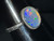 Natural Australian Coober Pedy Opal Sterling Silver Ring  9.50 Carat