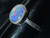 Natural Australian Coober Pedy Opal Sterling Silver Ring  9.50 Carat