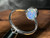 Natural Australian Coober Pedy Opal Sterling Silver Ring  9.50 Carat