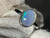 Natural Australian Coober Pedy Opal Sterling Silver Ring  9.50 Carat