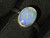 Natural Australian Coober Pedy Opal Sterling Silver Ring  9.50 Carat