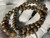 Australian Natural Faceted Cut Boulder Opal Beads Necklace