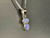 Sterling Silver Dual Opal Pendant 10.85 Carat