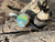 Natural Australian Coober Pedy Opal Ring 13.25Carat