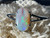 Natural Australian Coober Pedy Opal Ring 14.65 Carat