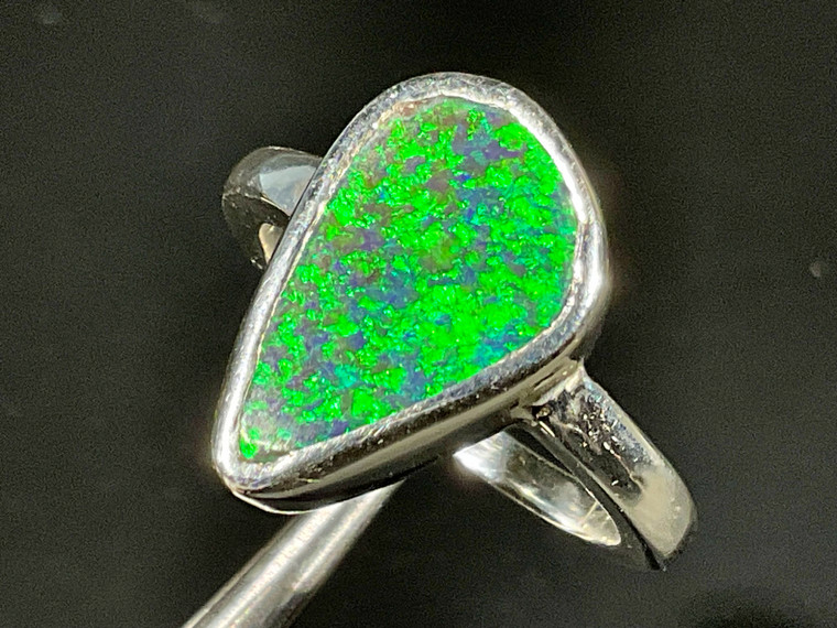 Australian Boulder Doublet Opal Ring 32.00 Carat