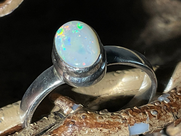Natural Australian Coober Pedy Opal Ring 15.30 Carat