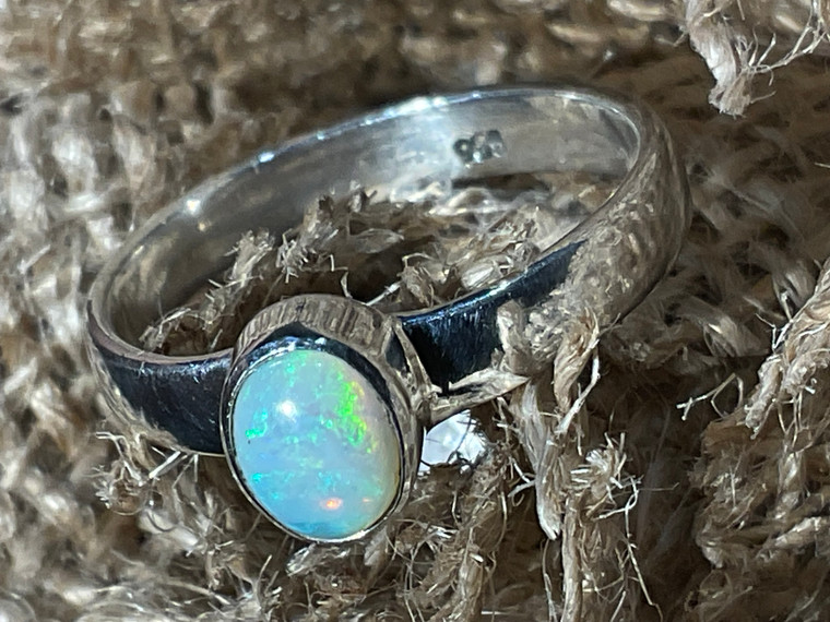 Natural Australian Coober Pedy Opal Ring 12.60 Carat