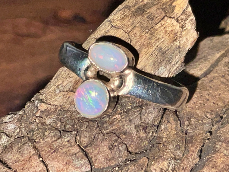 Natural Australian Coober Pedy Opal Ring 16.0 Carat