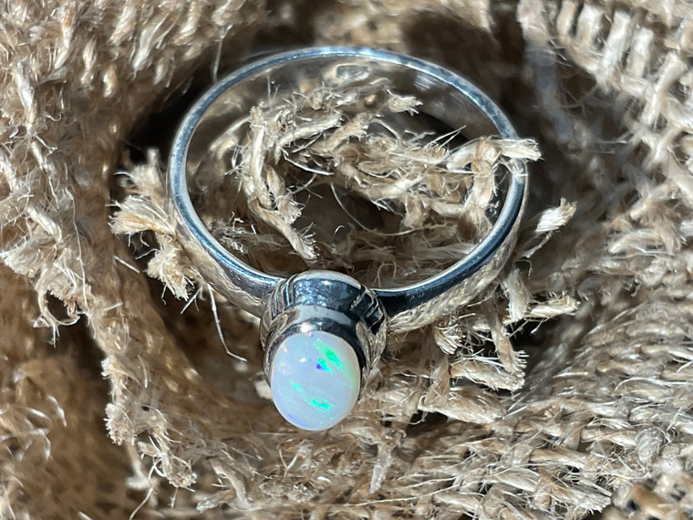 Natural Australian Coober Pedy Opal Ring 14.15 Carat