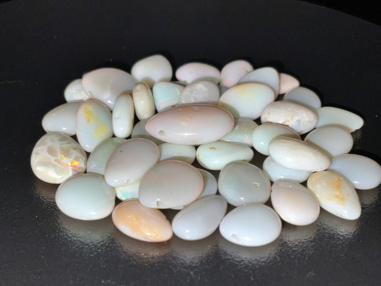 Natural Australian Coober Pedy Pear Shape Opal Beads