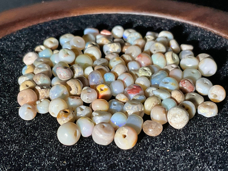 Natural Australian Coober Pedy Opal Beads 37.95 Carat