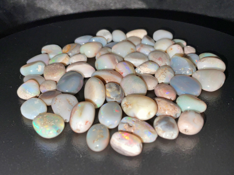 Natural Australian Coober Pedy Tumble Opal Beads 121.50 Carat