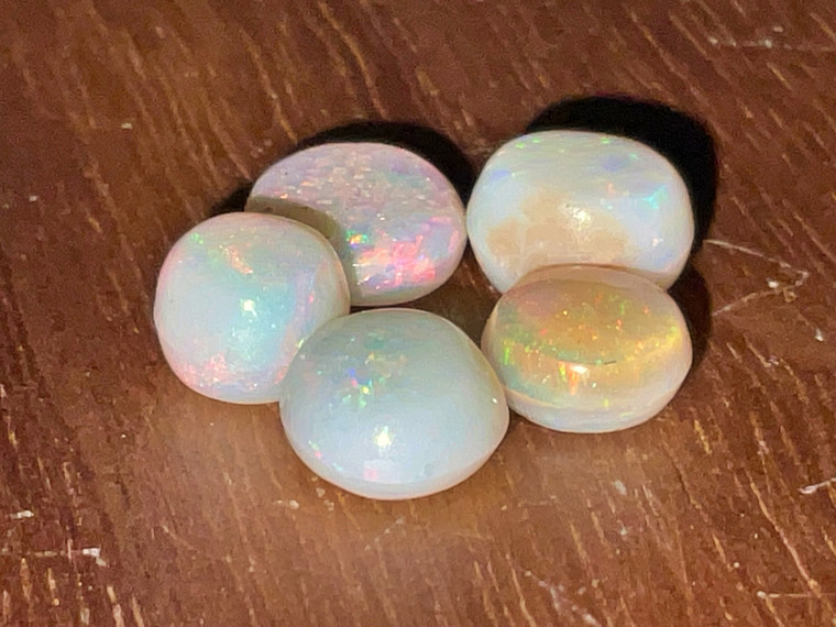 Multicolour Australian Coober Pedy Opal 5 Pc 4.60 Carat