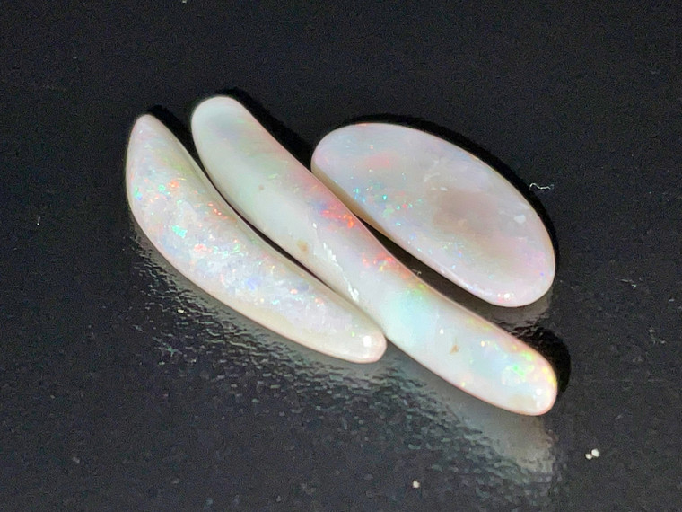 Multicolour Australian Coober Pedy Opal 3 Pc 5.85 Carat