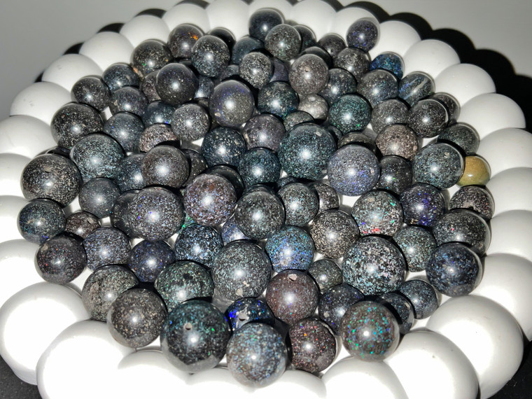 Australian Matrix Round Shape Opal Beads