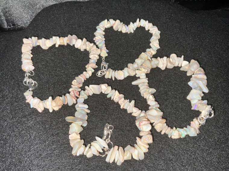 Natural Australian Coober Pedy Tumble Opal Bracelet