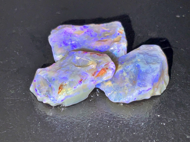 Australian Lightning Ridge Dark Small Rough Opal 9.55 Carat
