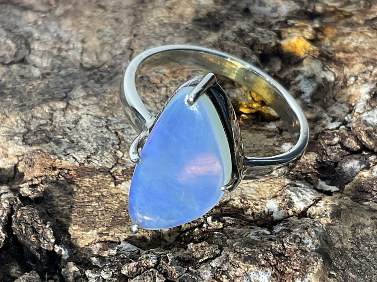 Natural Australian Coober Pedy Opal Ring 15.50 Carat
