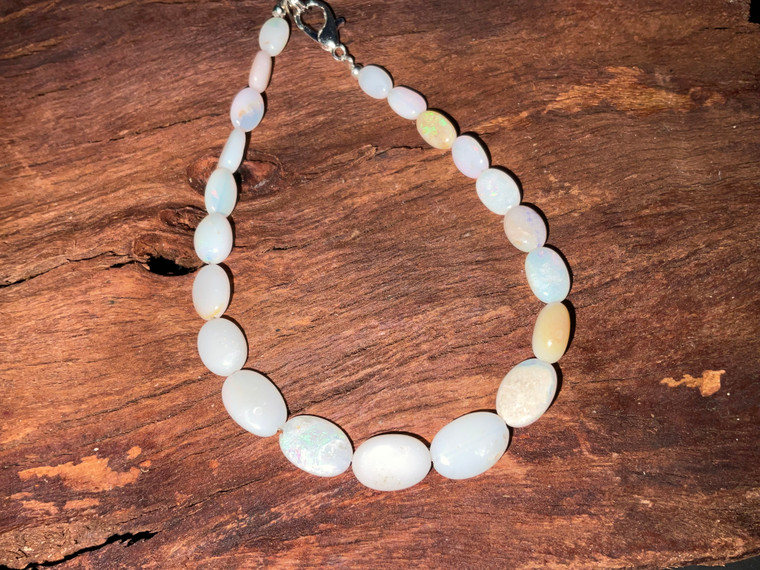 Natural Australian Coober Pedy Opal Bracelet 25 Carat