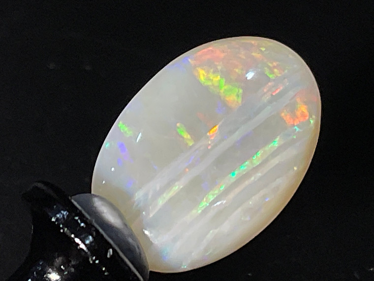 Multicolour Australian Coober Pedy Solid White Opal 7.40 Carat