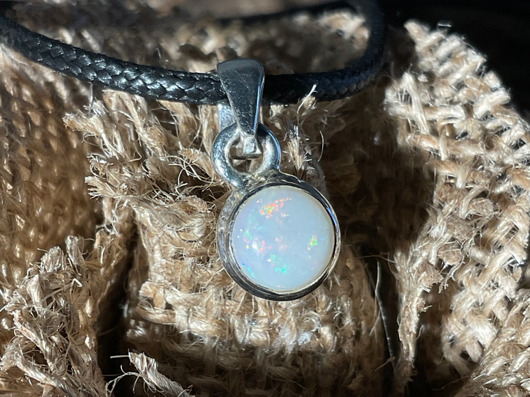 Australian Sterling Silver Opal Pendant 8.25 Carat
