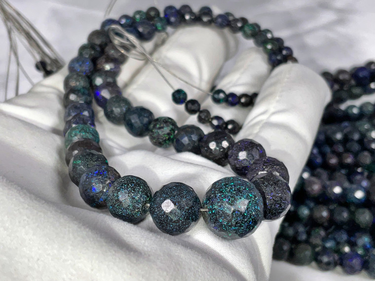 Australian  Matrix Opal Faceted Beads