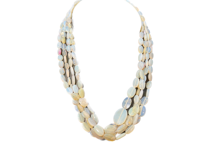 Oval Shape Smooth Cut  Opal Beads 5mm to 17mm