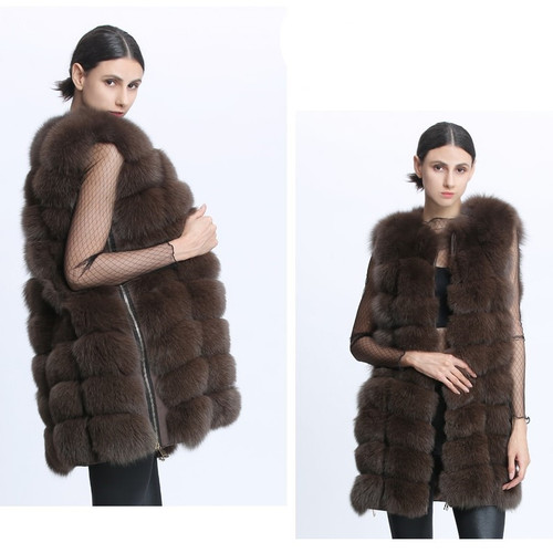 Zip It Fox Fur Vest