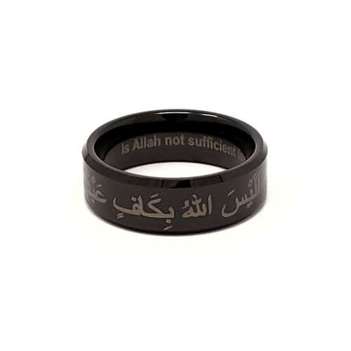 Tungsten Alaisallah Ring Black Bevel