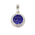 Silver Alaisallah Pendant Circle Blue