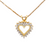 Dainty Diamond Heart Pendant 14kt Yellow 0.25ct