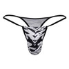 99877 CandyMan Men's Zebra Print Thong