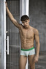 2056 Clever Men's Maze Trunks Color Green