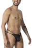 99903 CandyMan Men's Geometric Mesh Thong Color Black