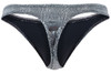 2072 Clever Men's Sparkles Thongs Color Black