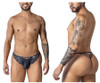 99910 CandyMan Men's Lace Thong Color Navy