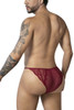 99914 CandyMan Men's  Lace Briefs Color Burgundy